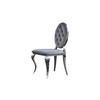 ESSZIMMERSTUHL LINDA Grau Velvet - Grau, Textil (50/92/56cm) - KAWOLA