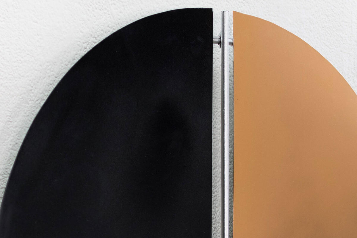 WANDDEKO Schwarz 60/60 cm - Schwarz, Metall (2/60/5cm) - KUNSTLOFT