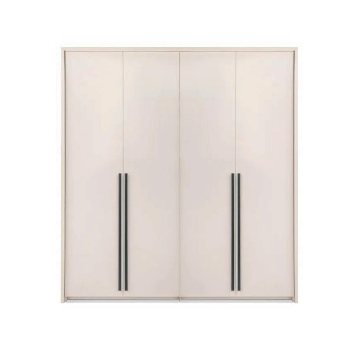 KLEIDERSCHRANK Genua 210 cm, Beige, 4 Türen - Beige, Holzwerkstoff (210/217/65cm) - Bettso