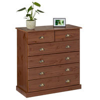 KOMMODE PARIS - Kastanienfarben, Holz (91/95/39cm) - IDIMEX
