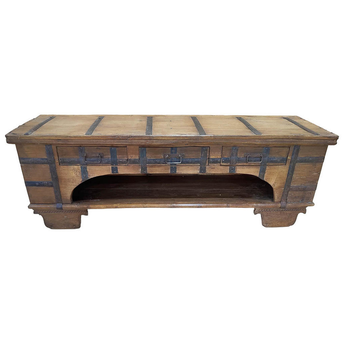 TV-LOWBOARD aus Holz, 175x45x57cm - Braun, Holz (175/57/45cm) - Wanderlust