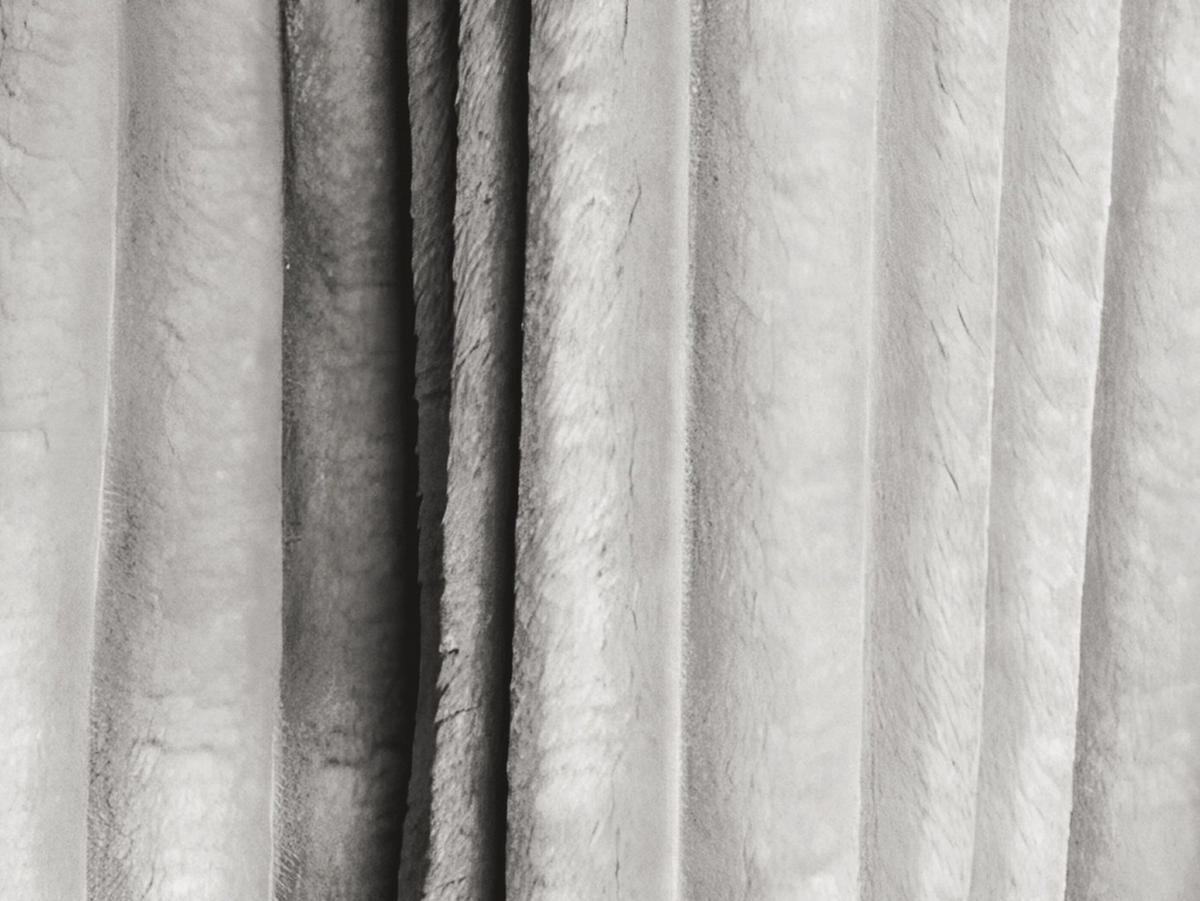 POUF Cord Grau - Hellgrau/Schwarz, Holzwerkstoff/Kunststoff (75/37/75cm) - Makamii