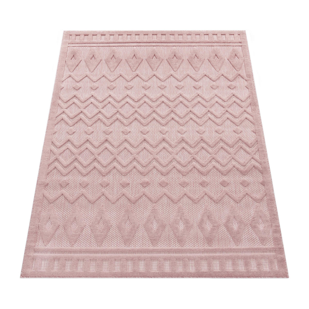OUTDOORTEPPICH 60/100 cm Livorno 671 - Pink, Textil (60/100cm) - Paco Home