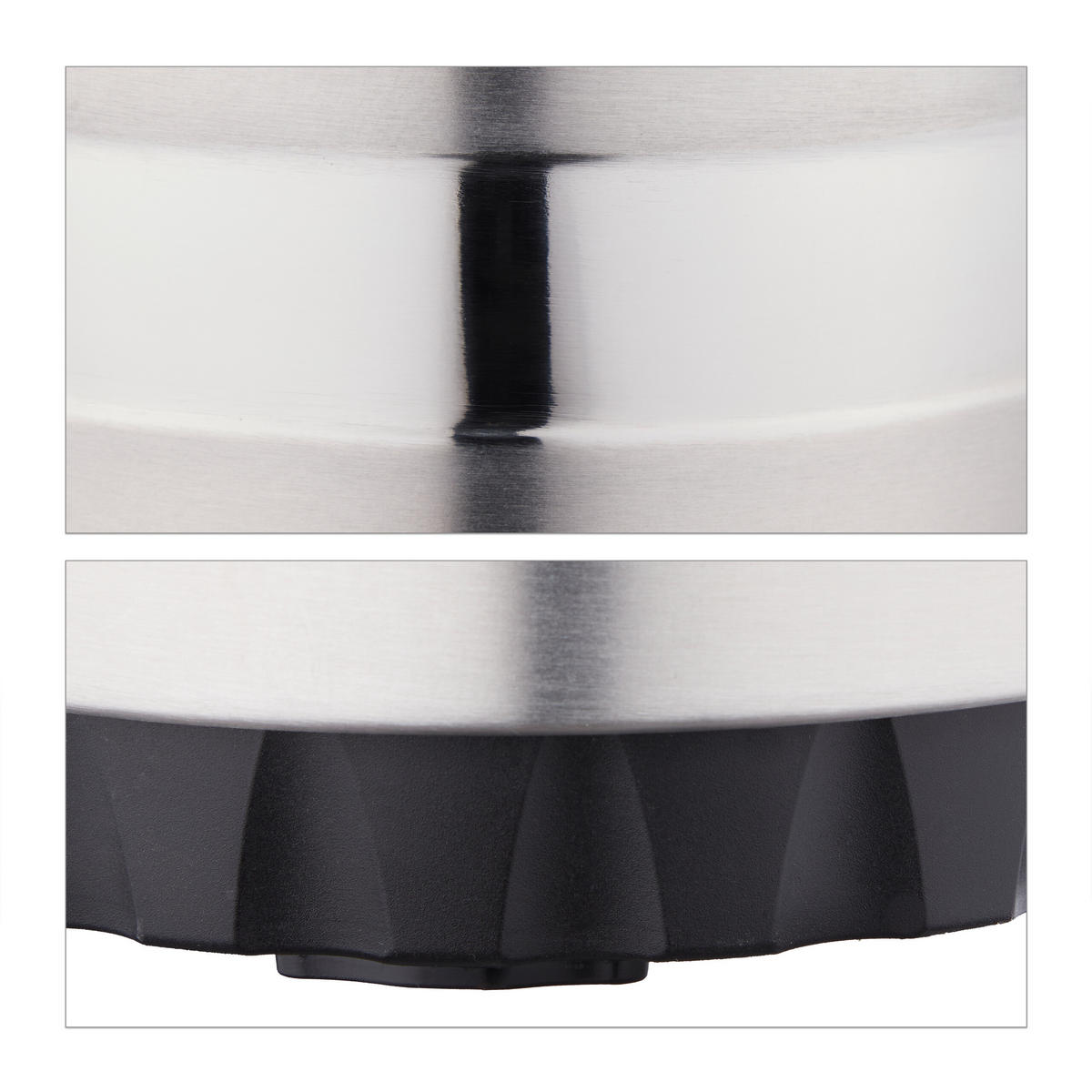 ČERPACÍ kanva - strieborná, kov/plast (3.3L) - Relaxdays