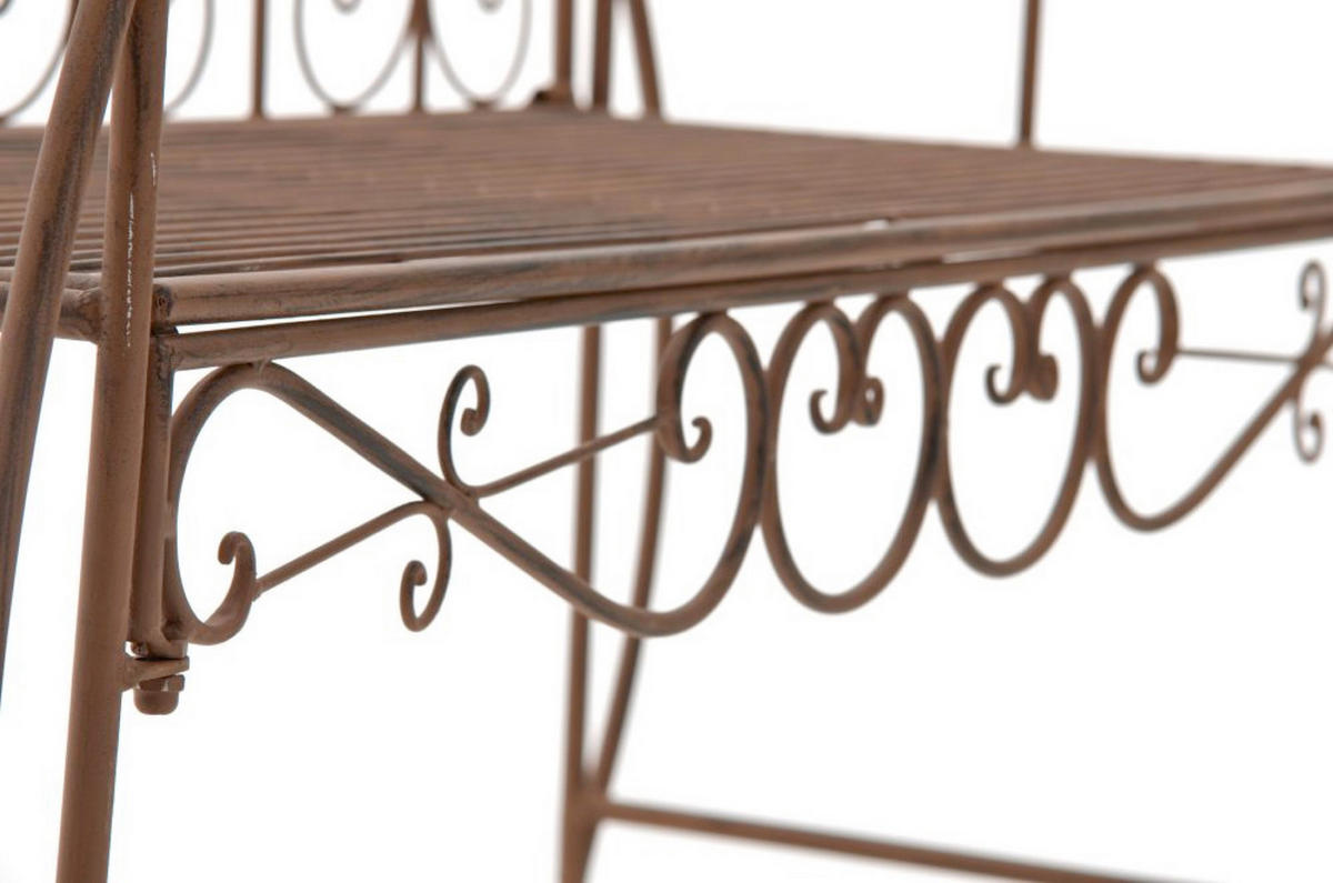 GARTENBANK Minno antik braun - Braun, Metall (128/46/94cm) - TPFGarden