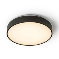 LEUCHTE MENSA R 40 CEILING matte black - Schwarz, Metall (30/30/20cm) - Rendl