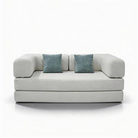 SCHLAFSOFA Kaia Weiß Salbei - Weiß, Textil (180/70/100cm) - COCO Living