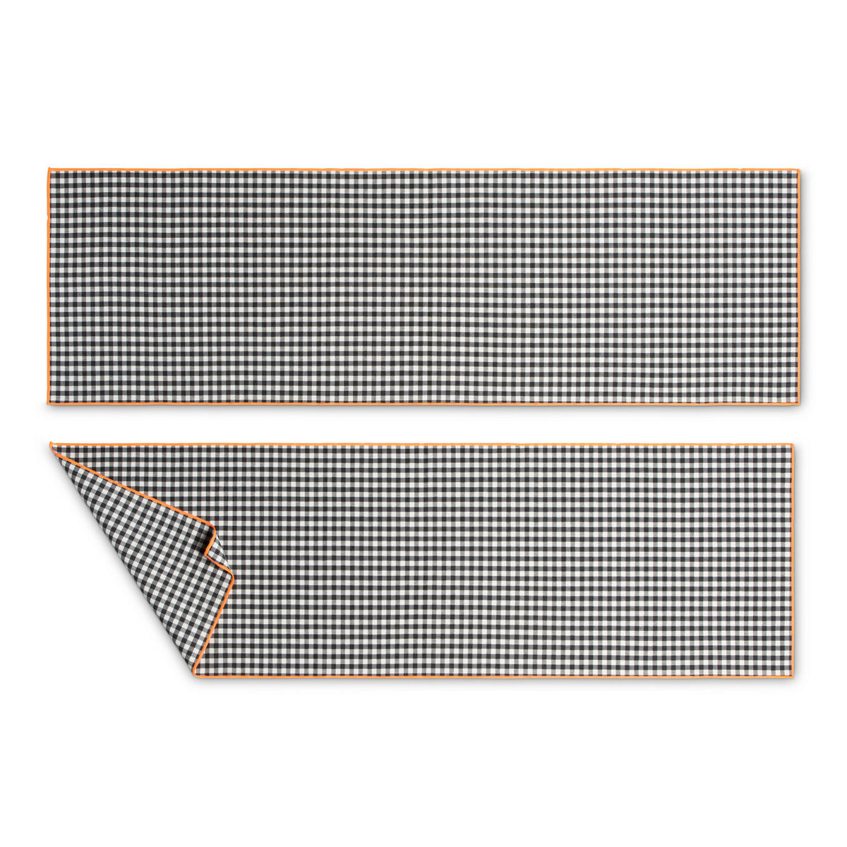 TISCHET 8-teilig, Baumwolle und PES (Polyester), schwarz und fluor SET FESTON - Schwarz, Textil (40/130cm) - RNT By Really Nice Things