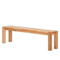 SITZBANK - Kernbuche massiv - Kernbuche, Holz (180/45/35cm) - home24