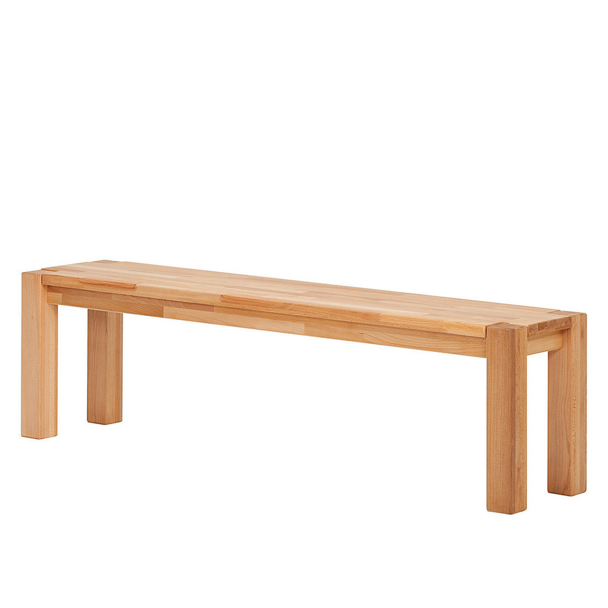 SITZBANK - Kernbuche massiv - Kernbuche, Holz (180/45/35cm) - home24