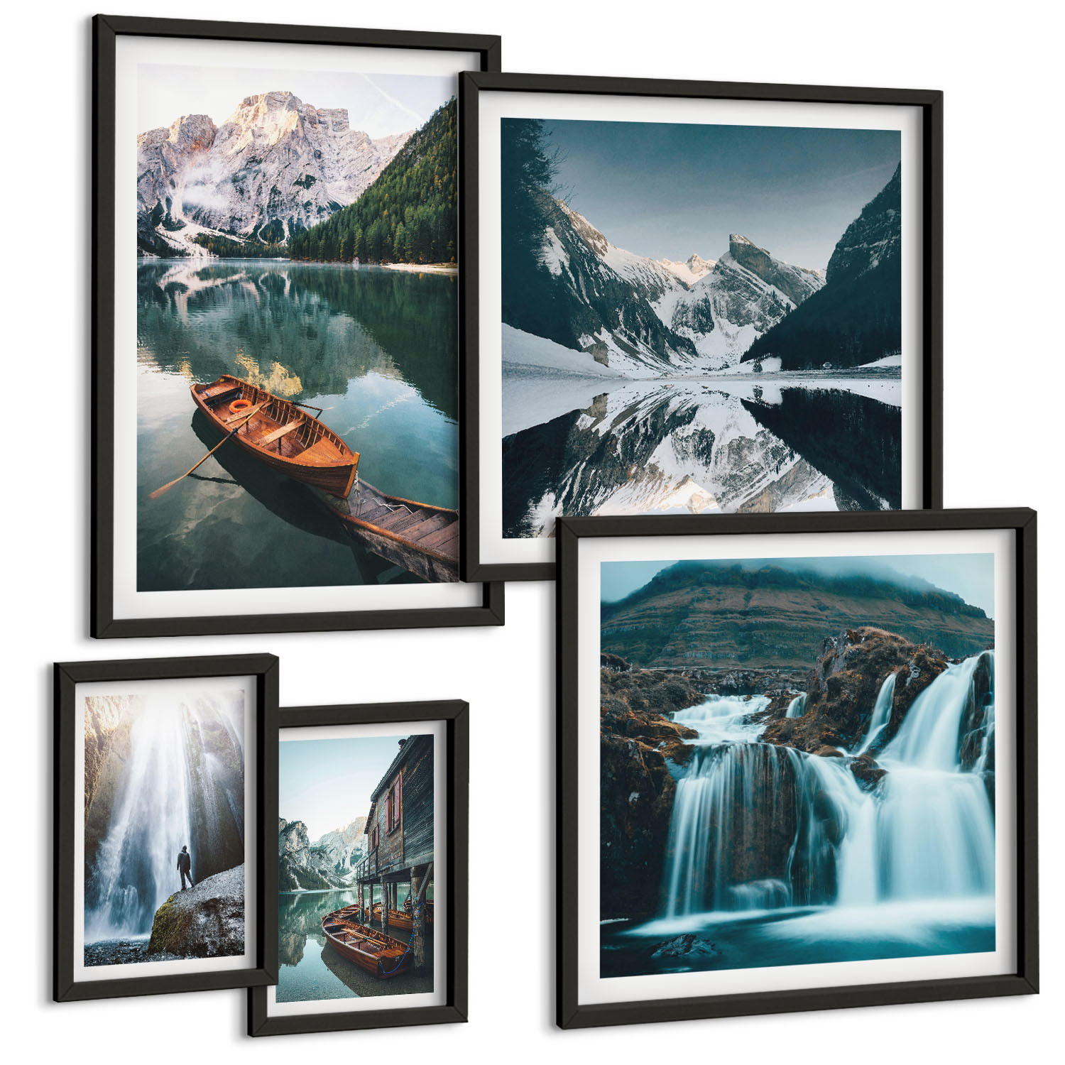Tulup Bilder Schwarz 40x60 cm