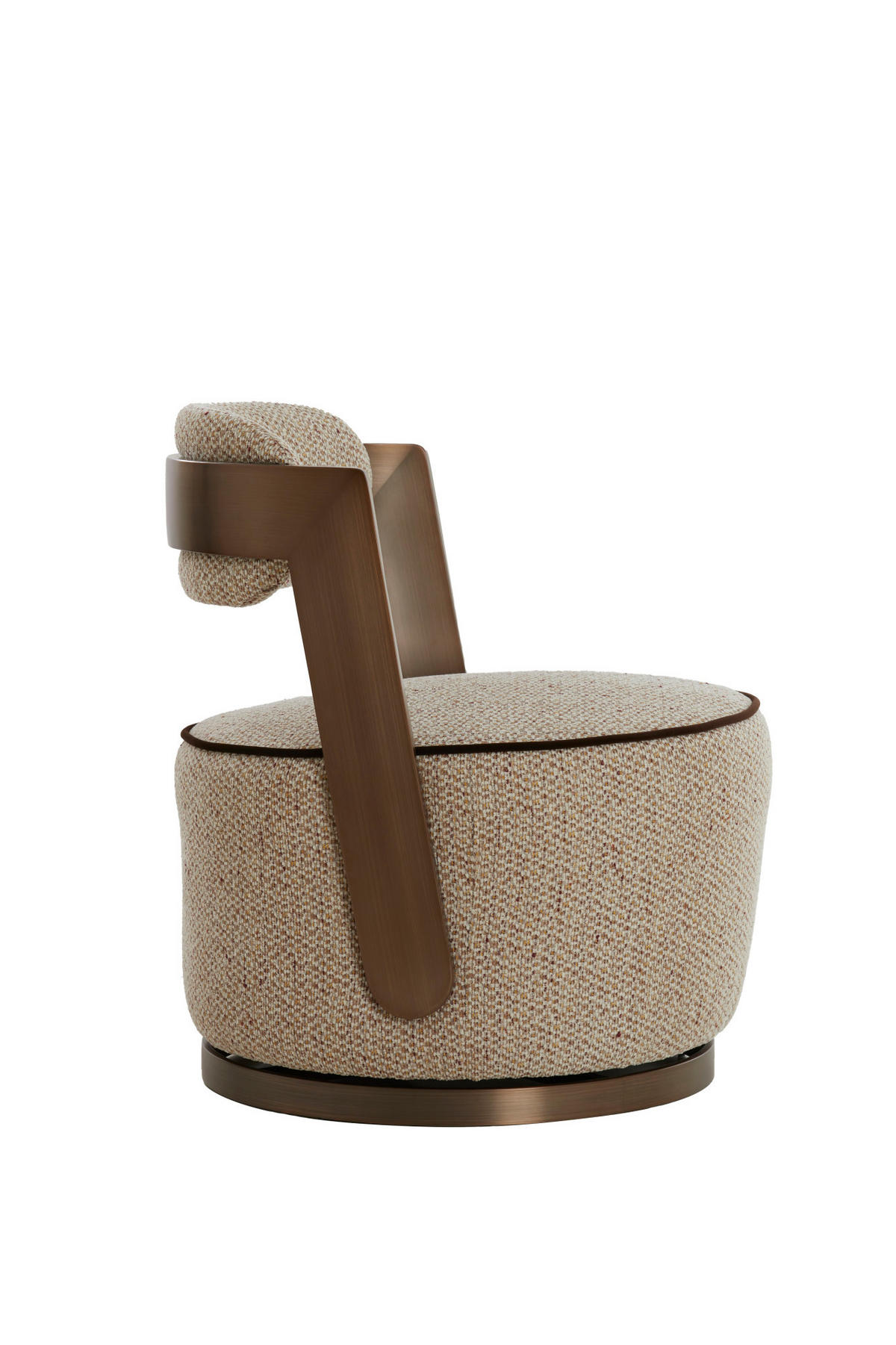 SESSEL Kemena Braun 68/65/77 cm - Braun, Textil (68/77/65cm) - Light & Living