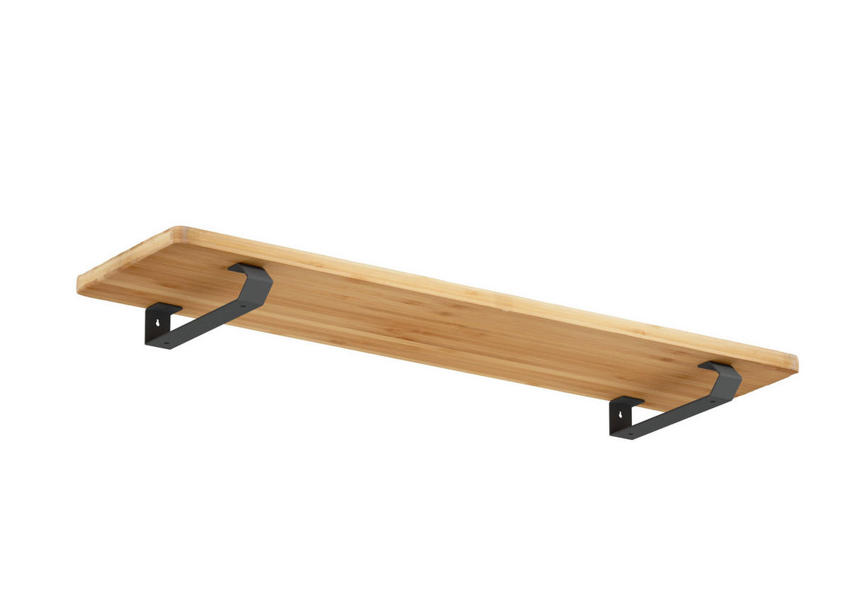 REGALTRÄGER als 2er Set Pia, Stahl in verschiedenen Trendfarben - Anthrazit, Metall (4.5/6/20.5cm) - Alberts