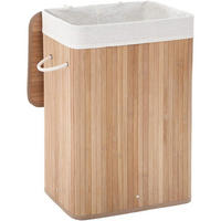 WÄSCHEKORB Natur 40x30 cm LCB10Y Faltbar - Naturfarben, Metall (40/60/30cm)