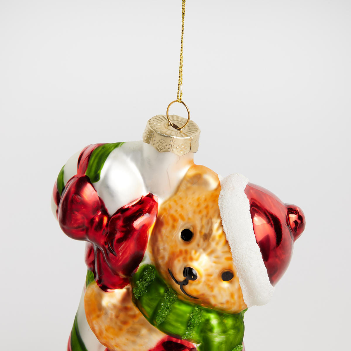 WEIHNACHTSKUGEL Glas BERO, 10x14 cm, Bär, Christbaumkugeln, Weihnachtsdeko Xmas, Christmas Deko - Braun, Glas (10.5/6/14.5cm) - home&you