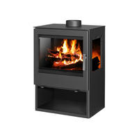 KAMINOFEN Modena Vision Stahl schwarz 9,76 kW Ofen - Schwarz, Kunststoff (80/175/120cm) - Conforto
