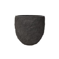 PFLANZKASTEN The Rock 45x40 cm, Steinoptik Anthrazit, Fiberstone - Anthrazit, Kunststoff (45/40/45cm) - dasmöbelwerk