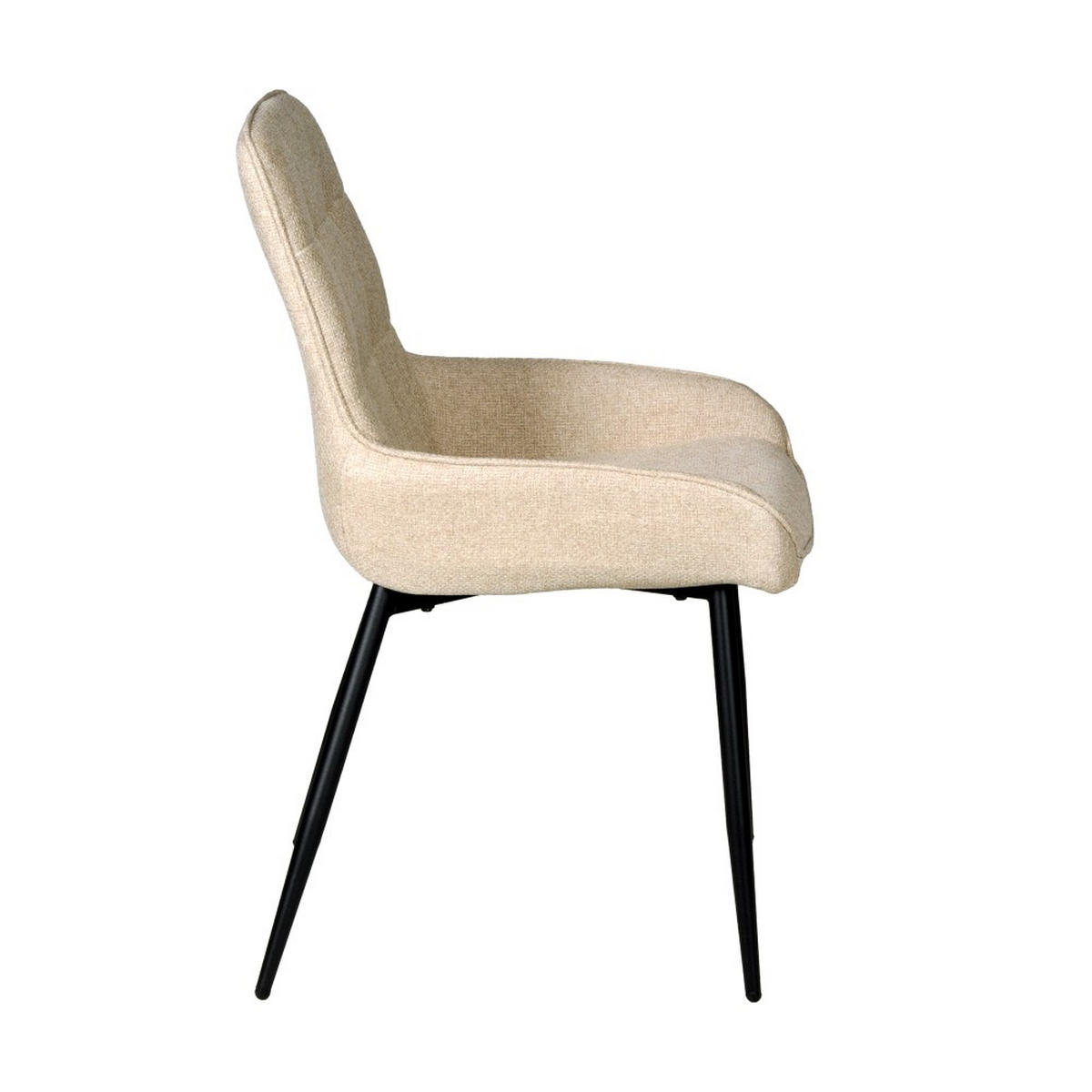 ESSZIMMERSTUHL/ ARTY, Beige - Beige, Metall (53/86.5/60cm) - Weber Industries