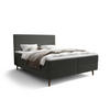 BOXBETT NARA mit Matratze H3, Bonell und Topper 180x200 POSO 115 - Dunkelgrau, Textil (180/200cm) - Bedante