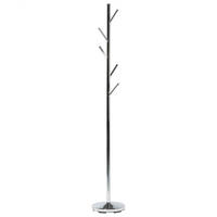 KLEIDERSTÄNDER Chromstahl silber 170 cm Allen - Silberfarben, Metall (28/170/28cm) - Beliani