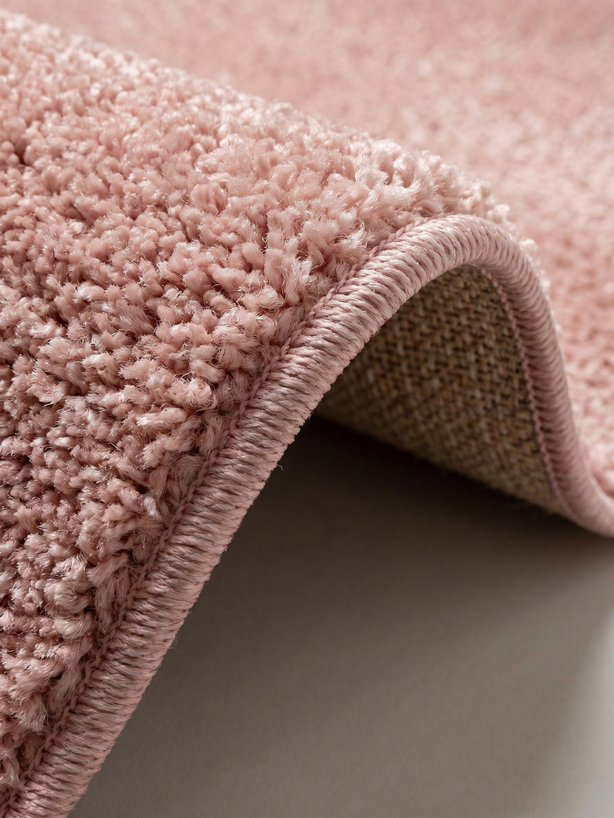 TEPPICH Wohnzimmer Einfarbig Pflegeleicht Waschbar OEKO-TEX Rosa 200x290 cm Schadstoffgeprüft – MAIN - Rosa, Textil (290/200cm) - KADIMA DESIGN