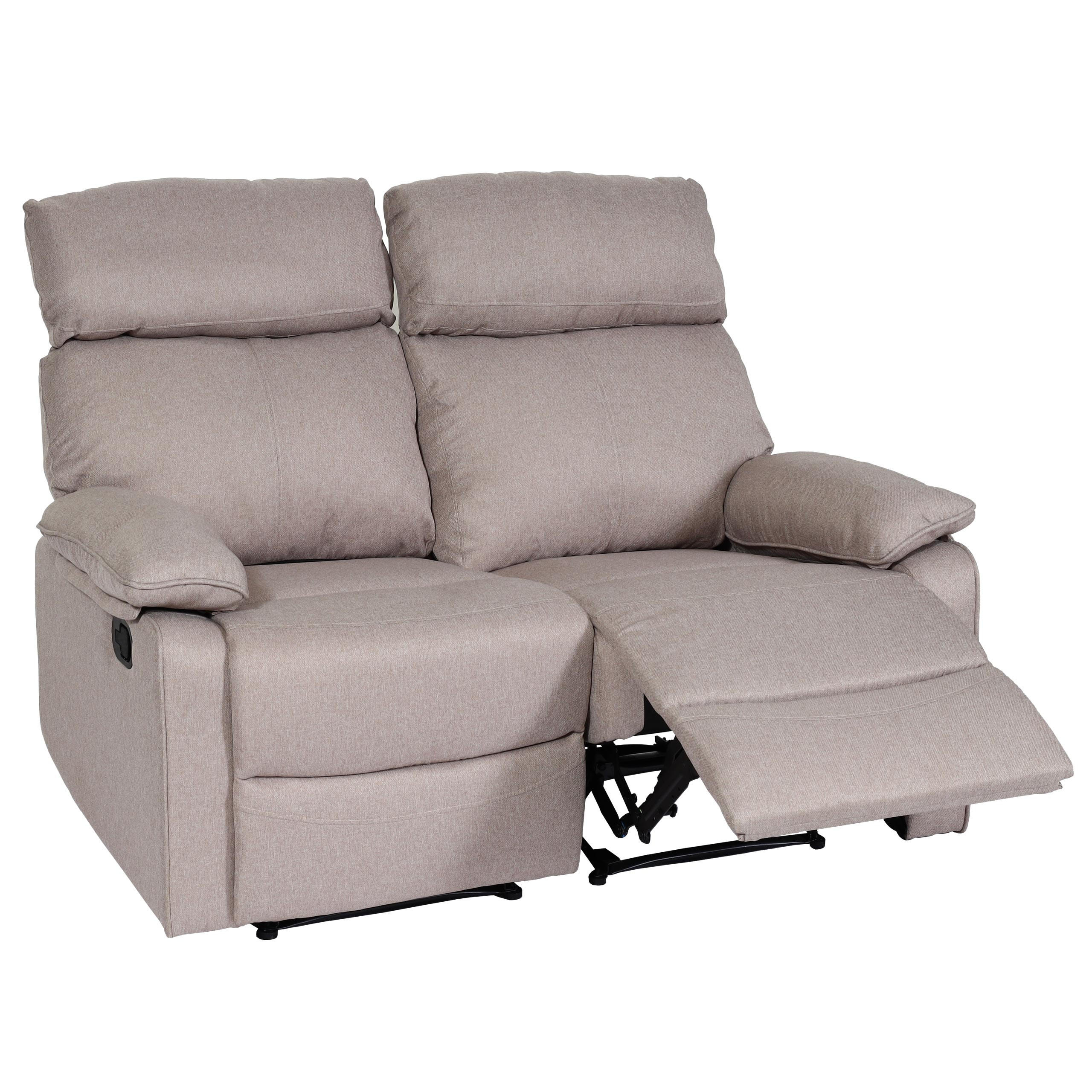 2ER-KINOSESSEL Braun - Braun, Textil (134/105/170cm) - MCW