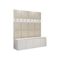 GARDEROBEN-SET Orion V - Creme/Weiß, Holzwerkstoff/Kunststoff (168/186/46cm) - MIRJAN24