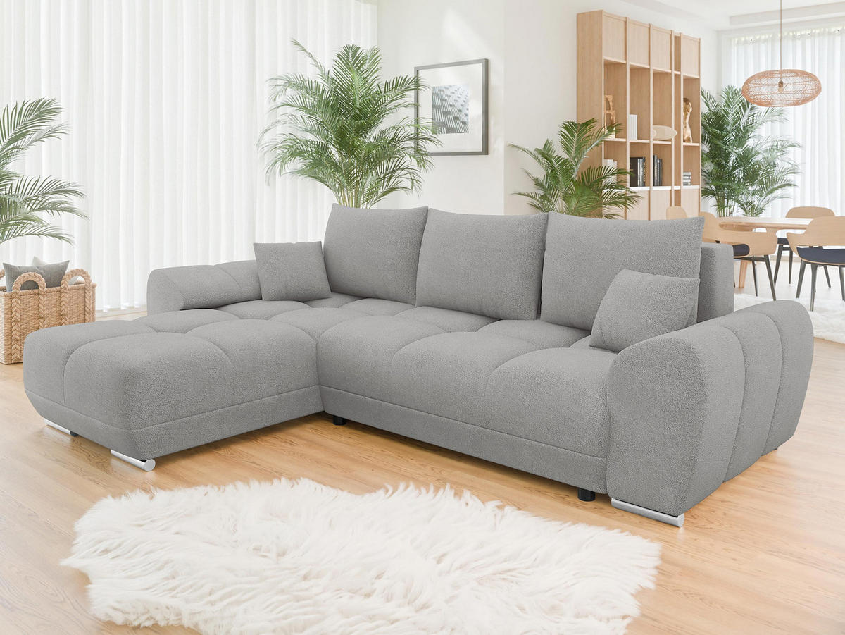 ECKSOFA Logo - Hellgrau, Holz/Kunststoff (291/183cm) - MIRJAN24