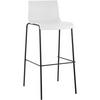 BARHOCKER Tenar Kunststoff Weiß Schwarz - Weiß, Kunststoff (43/100/48cm) - DELUKE
