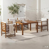 MASSIVER GARTENESSTISCH - Akazie massiv - Braun/Akaziefarben, Holz (85/120/72cm) - home24