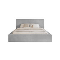 POLSTERBETT MENDOCINO LIGHT 180x200 cm, Hellgrau - Hellgrau, Textil - Fedve