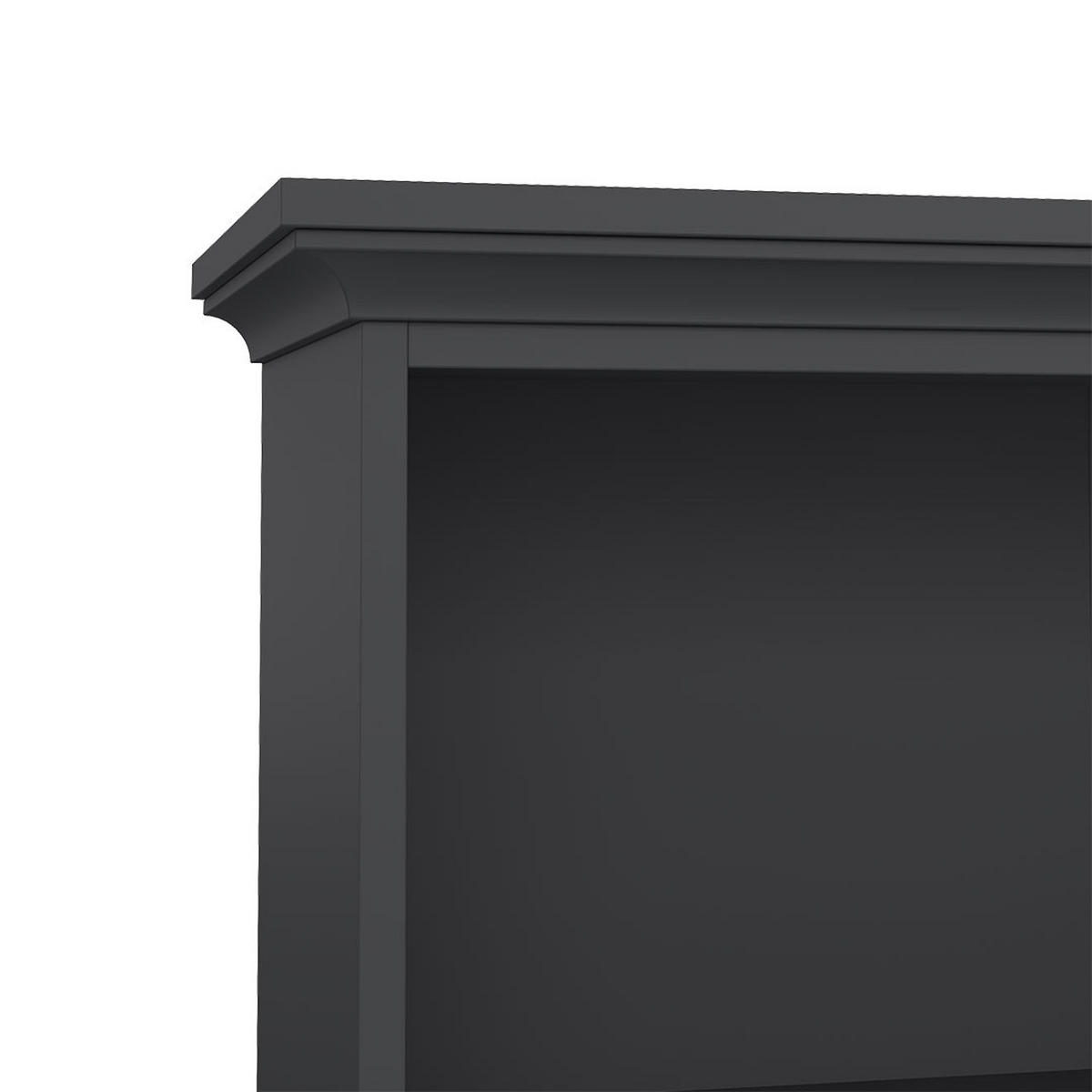 REGAL Venedig Grau 96/37/126 cm - Grau, Holzwerkstoff (96/126/37cm) - ebuy24