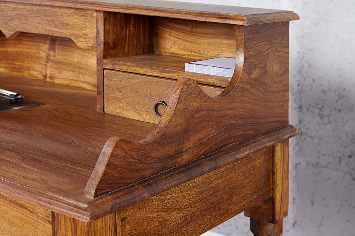 SEKRETÄR HEMINGWAY L Sheesham Natur 115 cm - Naturfarben, Holz (55/115/100cm) - riess-ambiente