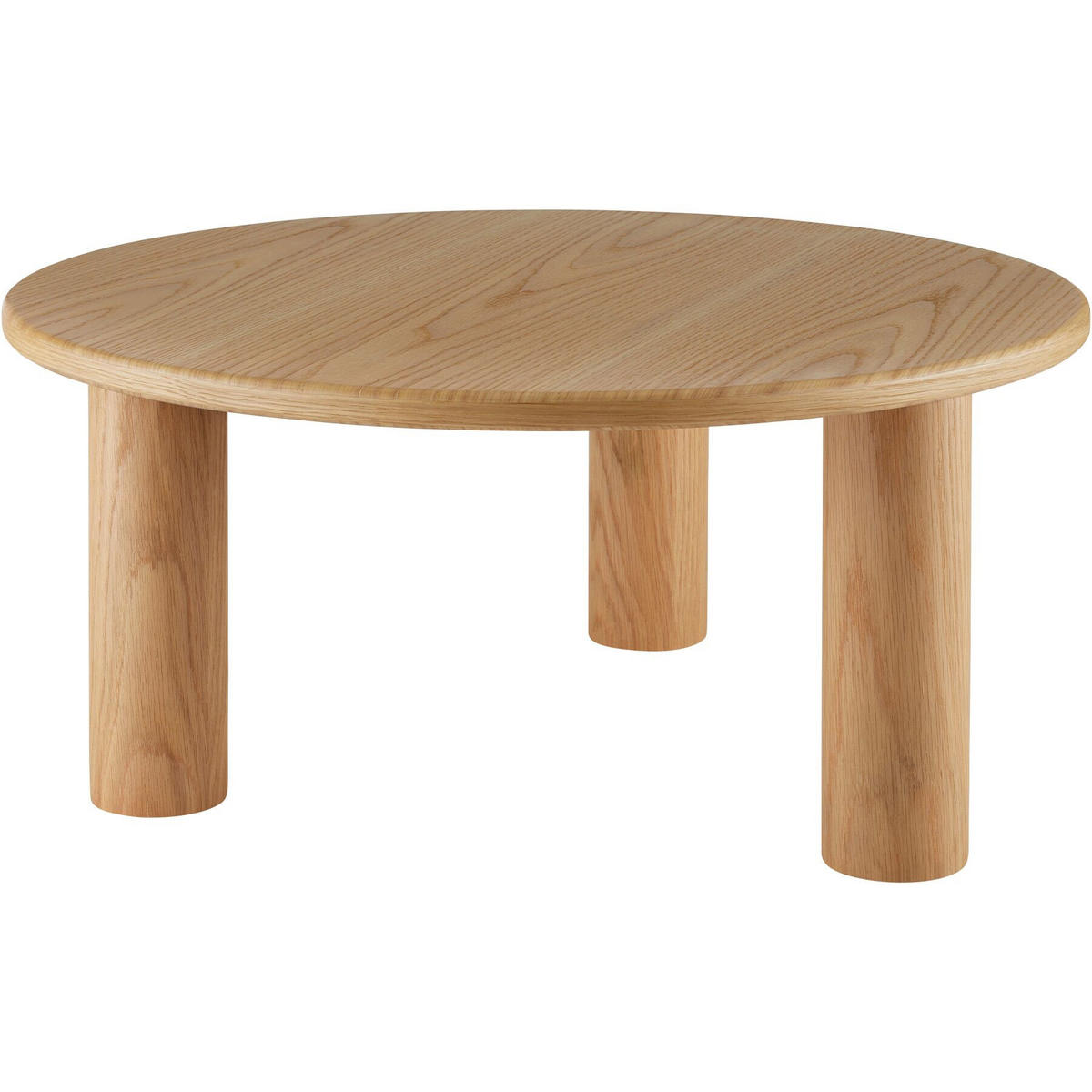 COUCHTISCH Sisi,bodenschonende Filzgleiter,Eiche hell - Eichefarben, Holz (80/80/35.5cm) - tectake