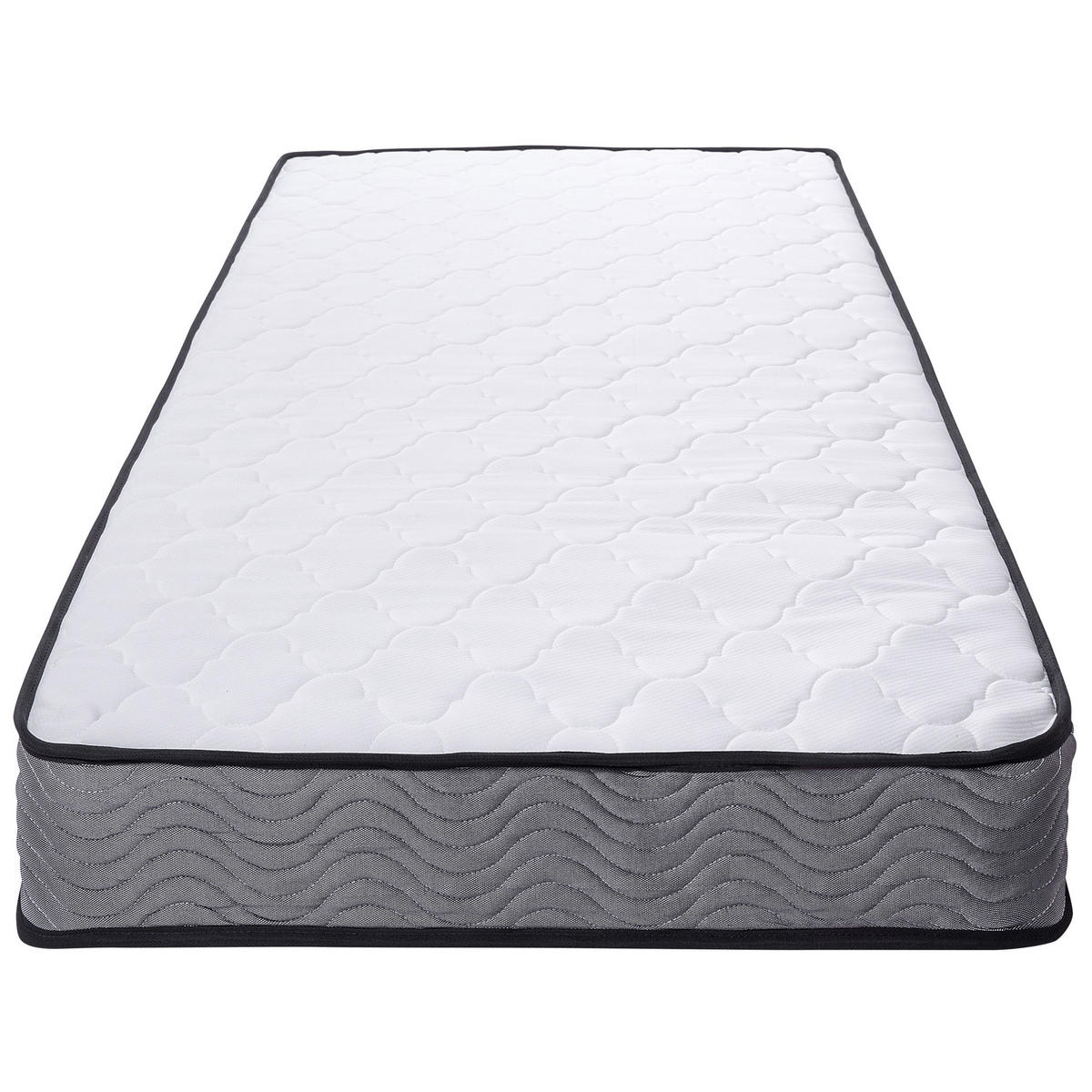 TASCHENFEDERKERNMATRATZE mittelfest 80/200/20 cm Bliss - Weiß, Textil (80/200cm) - Beliani