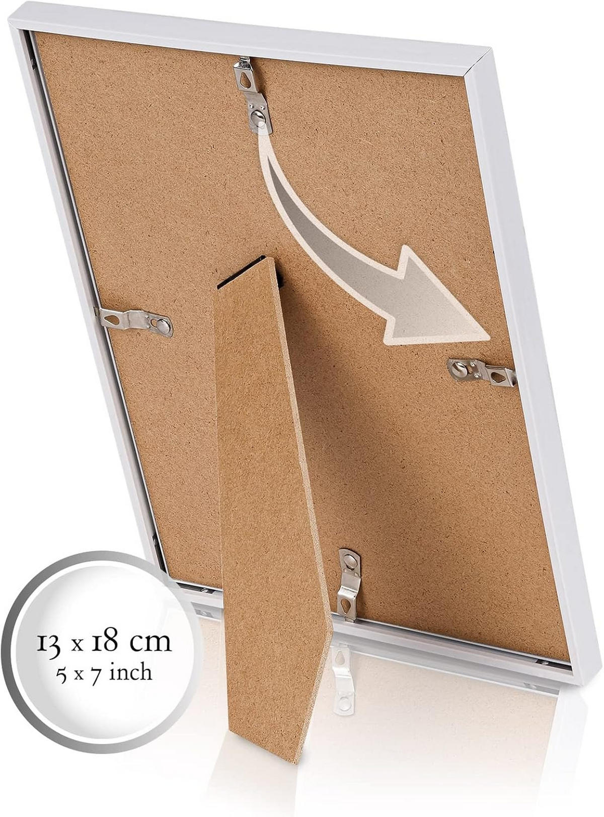 BILDERRAHMEN Sunligth Weiß 12tlg - Weiß, Kunststoff (23/19/24cm) - BoMoe