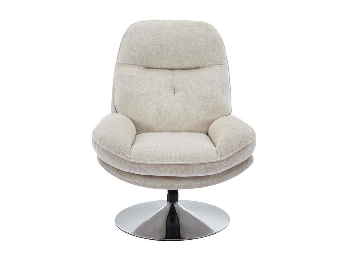 DREHSESSEL - Strukturstoff - Beige - ILMACA - Beige, Textil (90/99/78cm) - Vente-Unique