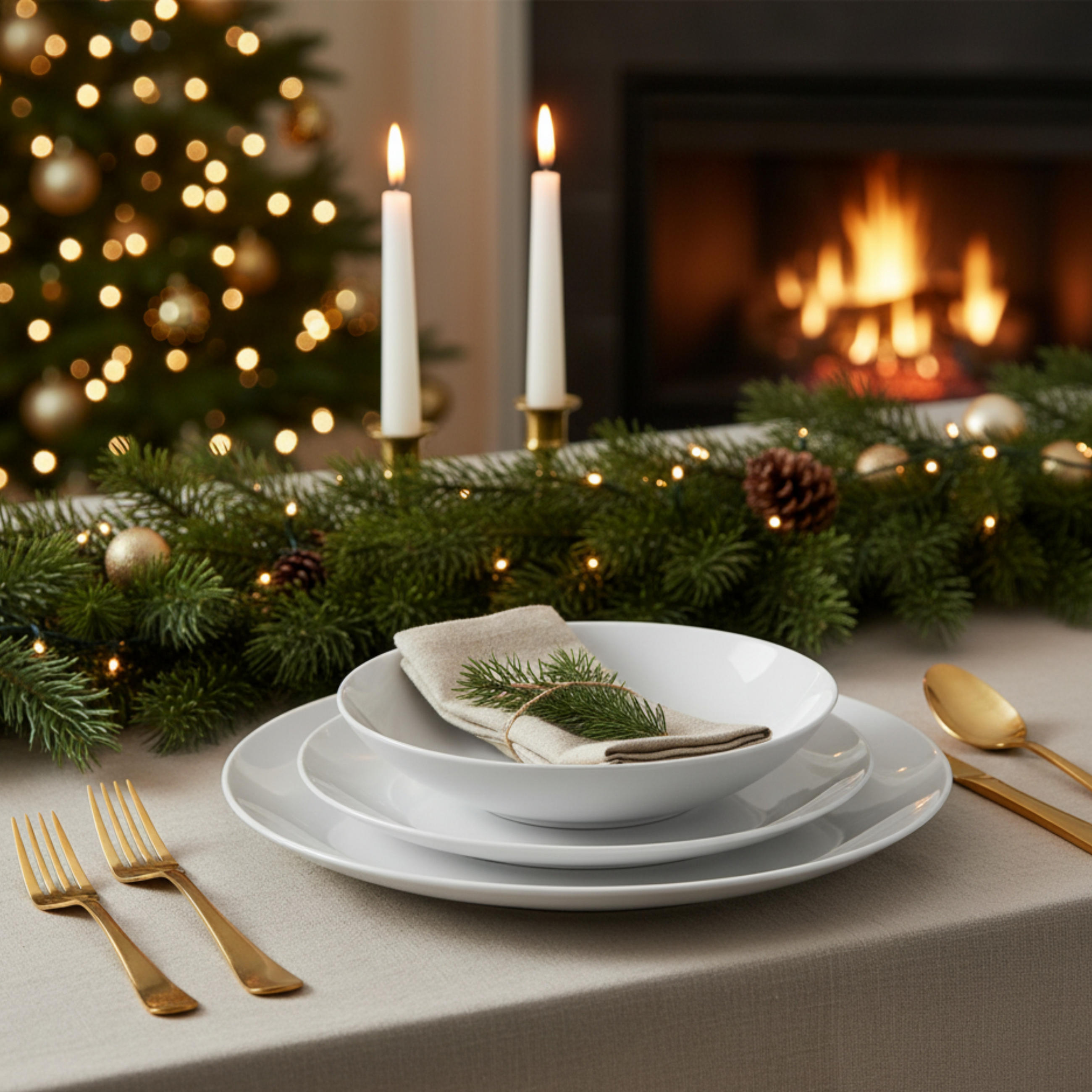 KOMBISERVICE NEW PORT - 36 teilig aus Porzellan - Weiß, Keramik (35/34/46.5cm) - Sänger