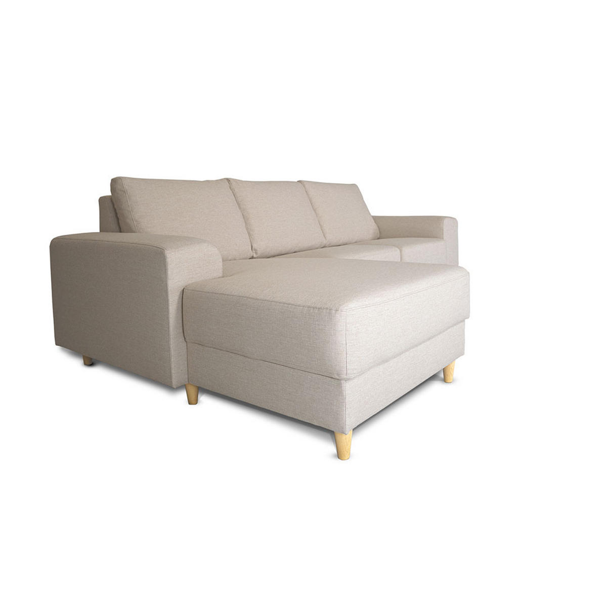 ECKSOFA hell beige - Beige, Textil (222/148cm) - ebuy24