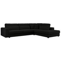 ECKSOFA Savona Schwarz Boucle - rechts - Schwarz, Kunststoff/Textil (249/316cm) - MKS