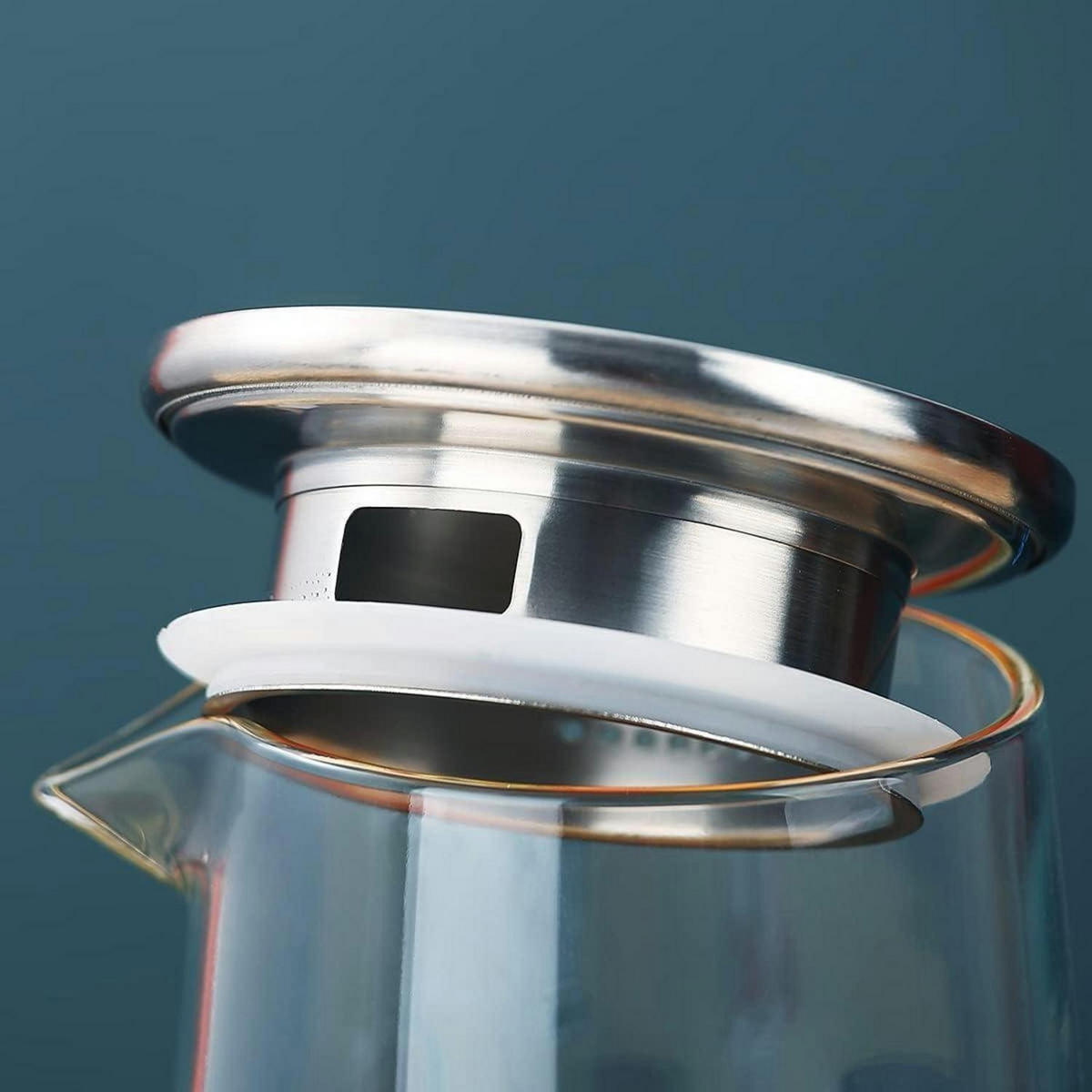WASSERKARAFFE 1.5 L Klarglas hitzebeständig - Transparent, Glas (13/13cm)