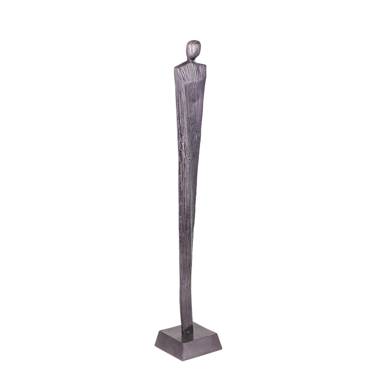 SKULPTUR Symon Schwarz 16/16/103cm - Schwarz, Metall (16/103/16cm) - PTMD Collection