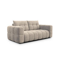 SOFA CLOUDI 2,5-Sitzer, beige - Beige/Schwarz, Holz/Textil (211/89/104cm) - Courtois Laville