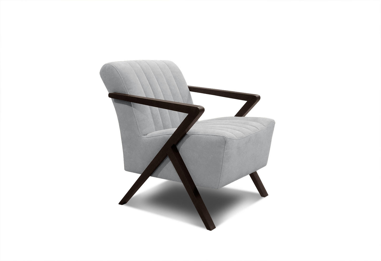 SESSEL LEBRON, hellgrau - Hellgrau, Holzwerkstoff/Textil (65/82/79cm) - Courtois Laville