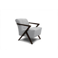 SESSEL LEBRON, hellgrau - Hellgrau, Holzwerkstoff/Textil (65/82/79cm) - Courtois Laville