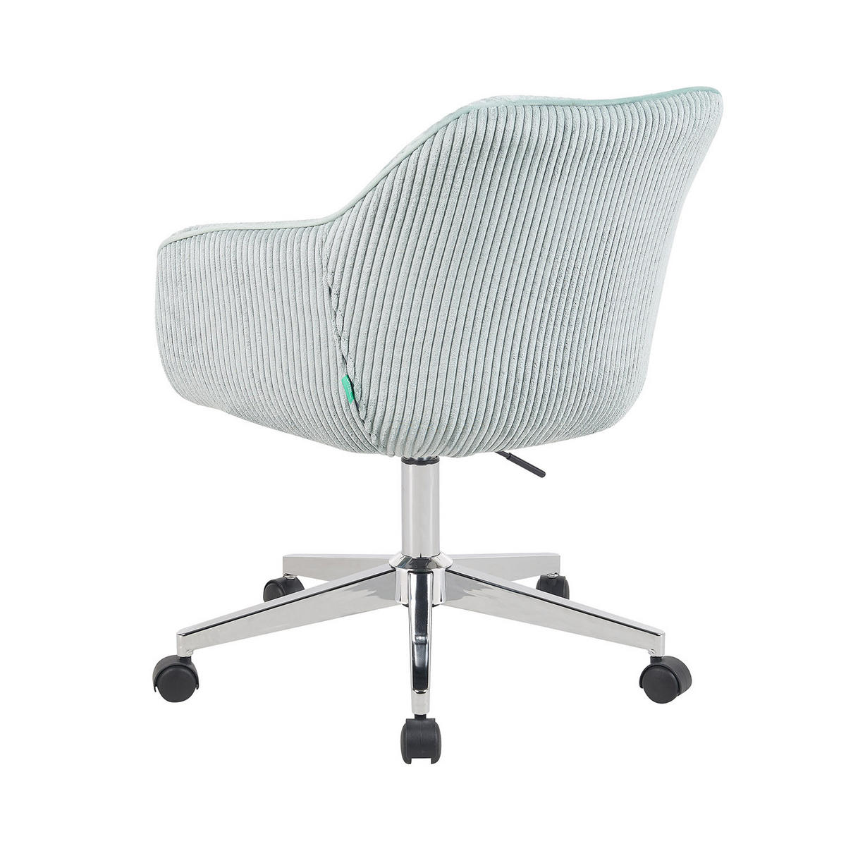 BÜROSTUHL Mika-Noel 2er-Set - Chromfarben/Hellblau, Textil/Metall (60/79/61cm) - DUBI Möbel