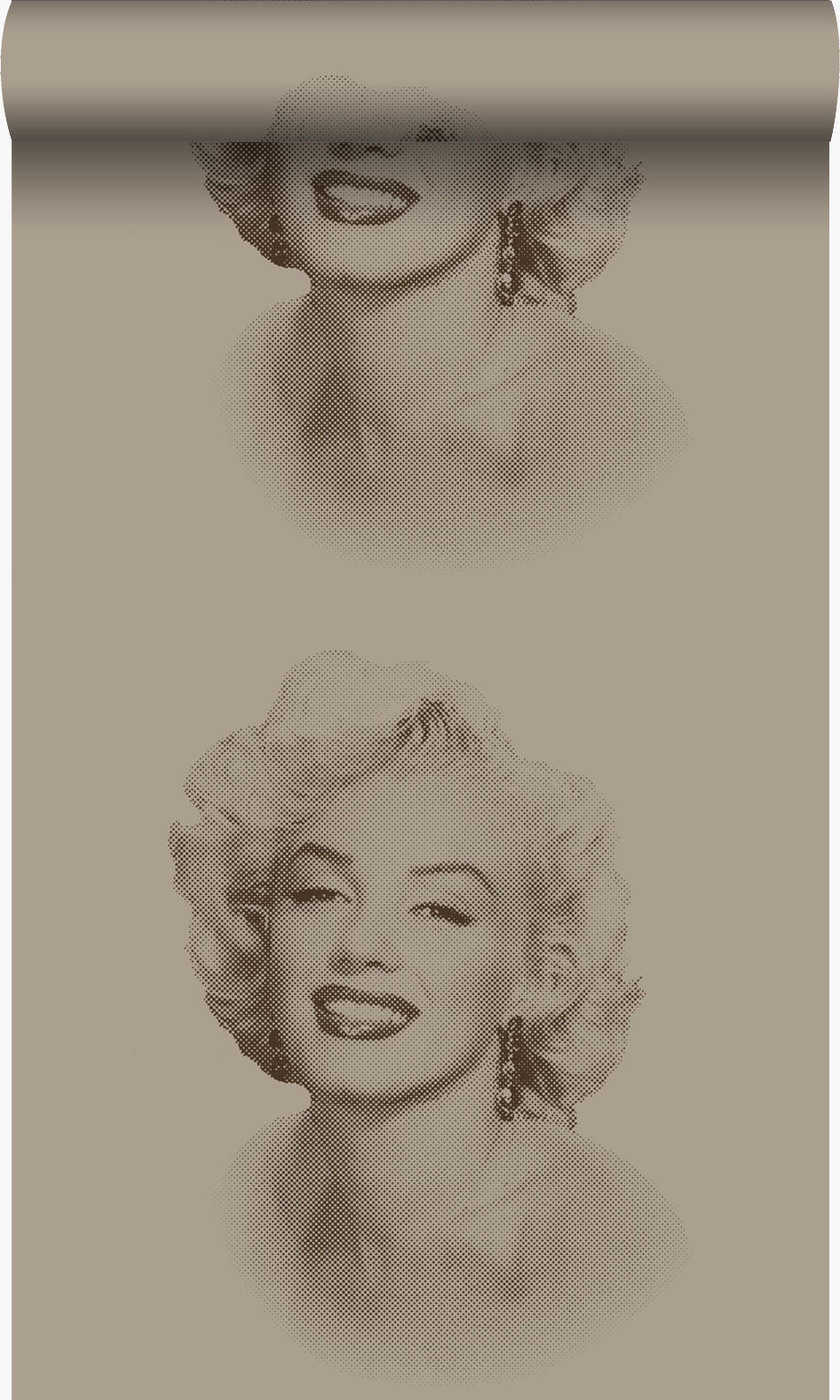 TAPETE Marilyn Monroe 53 cm x 10.05 m - Gelb, Papier (53/1000cm) - Origin Wallcoverings