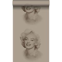 TAPETE Marilyn Monroe 53 cm x 10.05 m - Gelb, Papier (53/1000cm) - Origin Wallcoverings