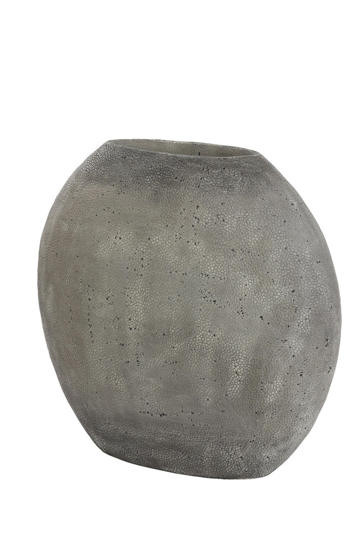 VASE Rayskin Grau 49.5/20/45 cm - Grau, Kunststoff (45cm) - Light & Living