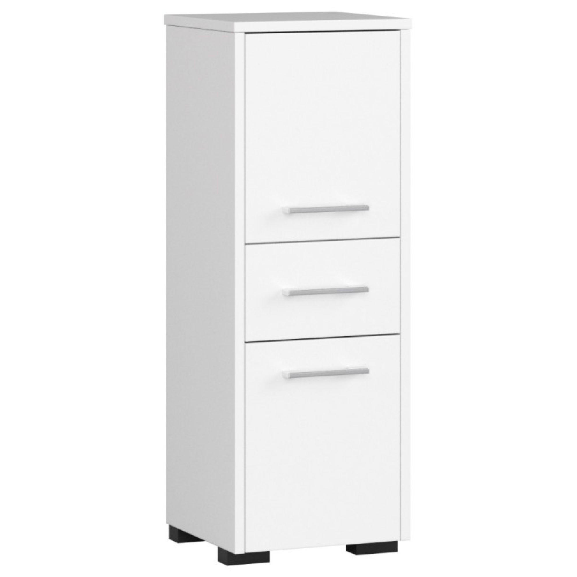 Akord Unterschrank Weiß 30x85x30 cm